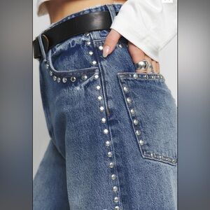 Reformation Cary High Rise Slouchy Wide Leg Jeans